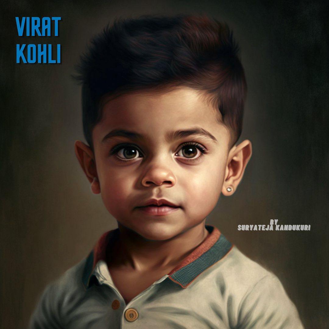 Virat Kohli as a Kid AI